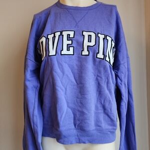 PINK Purple Crewneck Sweatshirt sz Medium